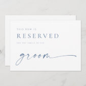 Matig logo-bord met gereserveerde zitplaats | Blau (Voorkant / Achterkant)