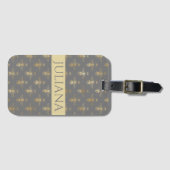 Matig magerzaad en goudkoningin bagagelabel (Voorkant (horizontaal))