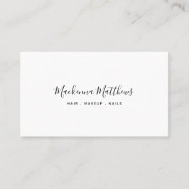 Matig Manuscript van de Handtekening Witte Haar St Visitekaartje