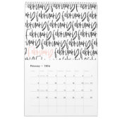 Matig markerpenscript kalender (Feb 2026)