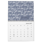 Matig markerpenscript kalender (Jan 2027)