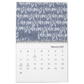 Matig markerpenscript kalender (Feb 2027)