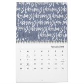 Matig markerpenscript kalender (Feb 2026)