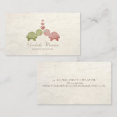 Matig meisje grappig, schildpadden in liefde visitekaartje (Voorkant / Achterkant)