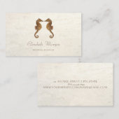 Matig meisje grappig, seapaarden in liefde visitekaartje (Voorkant / Achterkant)