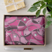 Matig meisje Vibrant Roze Abstract Fractal Artwork Tissuepapier (Geschenk)