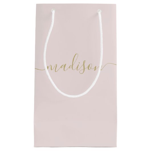 Matig meisjesachtig Feminine Gold Script Blush Pin Klein Cadeauzakje (Voorkant)