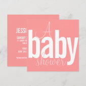 Matig-meisjesbaby Shower-uitvindingen Kaart (Voorkant / Achterkant)