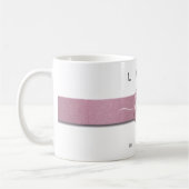 Matig meisjesmonogram Naam Chic Lady Boss Script Koffiemok (Links)
