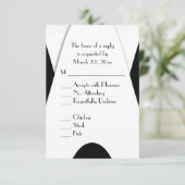 Matig menu in zwart-wit (Staand voorkant)