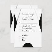 Matig menu in zwart-wit (Voorkant / Achterkant)