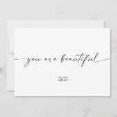 Matig merk Je bent mooi bedankt (Voorkant)