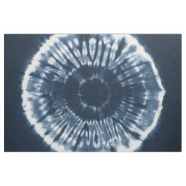 Matig met de hand geverfd indigo blue shibori stof