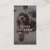 Matig minimaal aantal honden visitekaartje (Voorkant)