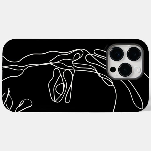 Matig minimaal één lijn trekvlak Case-Mate iPhone case (Achterkant (horizontaal))