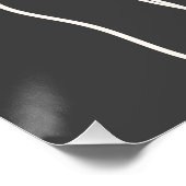 Matig minimaal één lijn trekvlak perfect poster (Hoek)