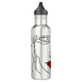 Matig minimaal één lijn trekvlak waterfles  (Links)