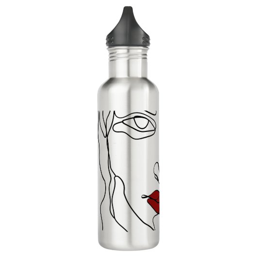 Matig minimaal één lijn trekvlak waterfles  (Links)