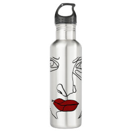 Matig minimaal één lijn trekvlak waterfles