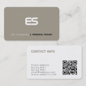 Matig minimaal futuristisch donker dan visitekaartje (Voorkant / Achterkant)