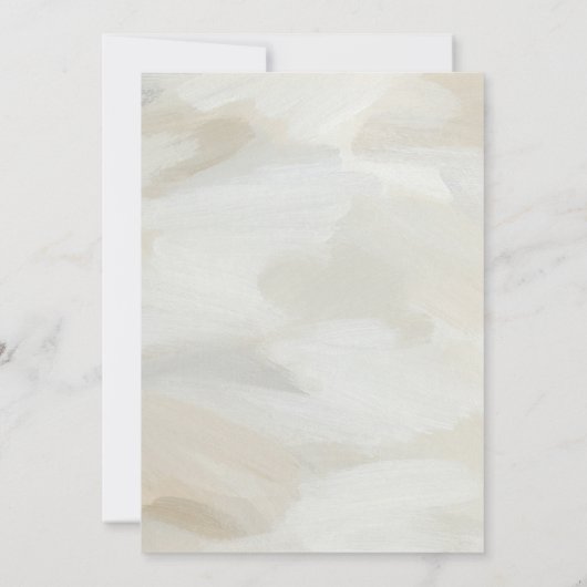 Matig minimaal kalmerend esthetisch Baby shower Kaart (Achterkant)