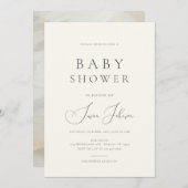 Matig minimaal kalmerend esthetisch Baby shower Kaart (Voorkant / Achterkant)