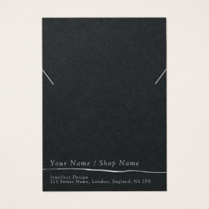 Matig minimaal ketting- of armbandbeeldscherm visitekaartje