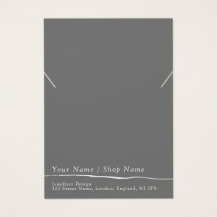 Matig minimaal ketting- of armbandbeeldscherm visitekaartje