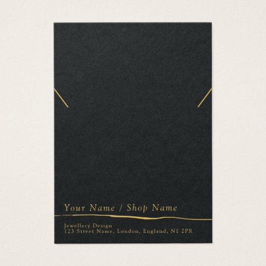 Matig minimaal ketting- of armbandbeeldscherm visitekaartje (Voorkant)