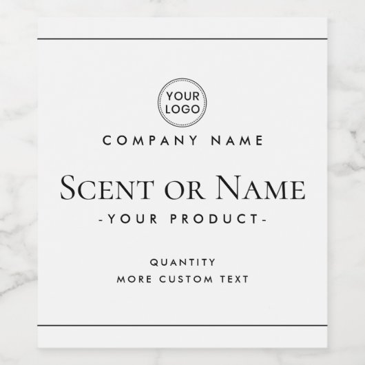 Matig minimaal logo wit toevoegen of een kleurprod wijn etiket (Enkel label)