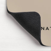 Matig minimaal Monogram beige Muismat (Hoek)