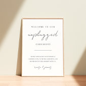 Matig minimaal script zonder stopcontact Ceremony Poster