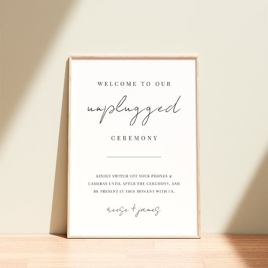 Matig minimaal script zonder stopcontact Ceremony  Poster