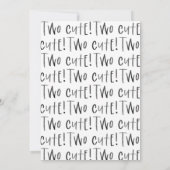 Matig minimaal tweelingfotobericht aankondiging (Achterkant)