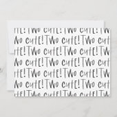 Matig minimaal tweelingfotobericht aankondiging (Achterkant)