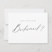 Matig minimaal zou u mijn bruidsmeisje manuscript  kaart (Voorkant)