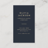 Matig minimale hondenrooster visitekaartje (Achterkant)