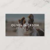 Matig minimale hondenrooster visitekaartje (Voorkant)