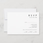 Matig minimalistisch horizontaal menu Keuze RSVP-k (Voorkant)