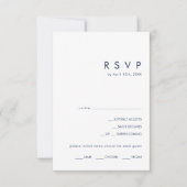 Matig minimalistisch menu Blauw van de marine Keuz (Voorkant)