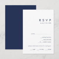 Matig minimalistisch menu Blauw van de marine Keuz