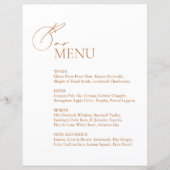 Matig Minimalistisch menu Wisbalk (Voorkant)