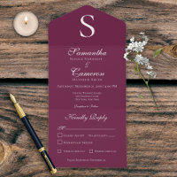 Matig monogram Bourgundy Wine Dinner