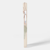 Matig monogramme vrouwelijke waterverf licht roze Case-Mate iPhone case (Achterkant / Links)