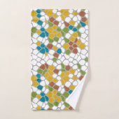 Matig, mosterdgeel, blauwgroen, groen, wit bad handdoek (Handdoek)