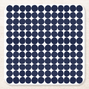 Matig onderzetter met zwarte en witte polka stip