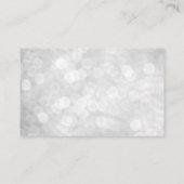 Matig oorspen en Ketting juwelen beeldscherm wit Visitekaartje (Achterkant)