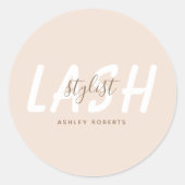 Matig opwelllicht ronde sticker (Voorkant)