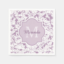 Matig Paars bloemenmeisje met naam