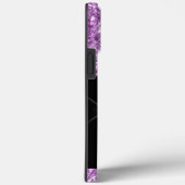 Matig Paars lichtgewicht glitter-dripmonogram Case-Mate iPhone Case (Achterkant / Rechts)